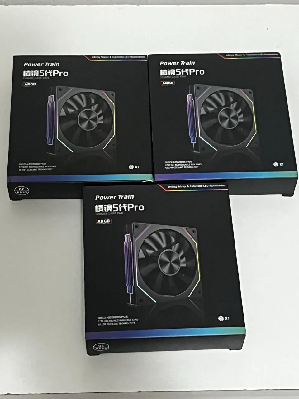     Kit 3 Ventoinhas Prism Pro 5 ARGB 120mm, ARGB - Foto 2