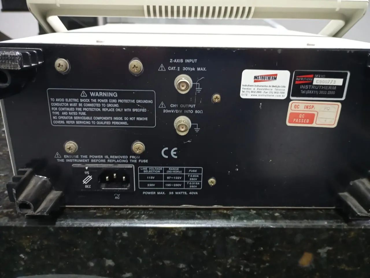 Osciloscópio INSTRUTHERM OA-20 - Foto 5