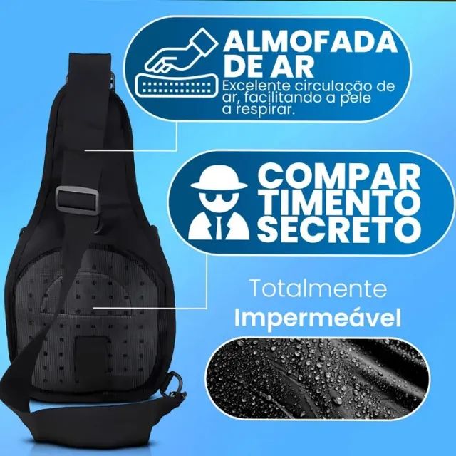 Bolsa Transversal Peito Ombro  - Foto 3