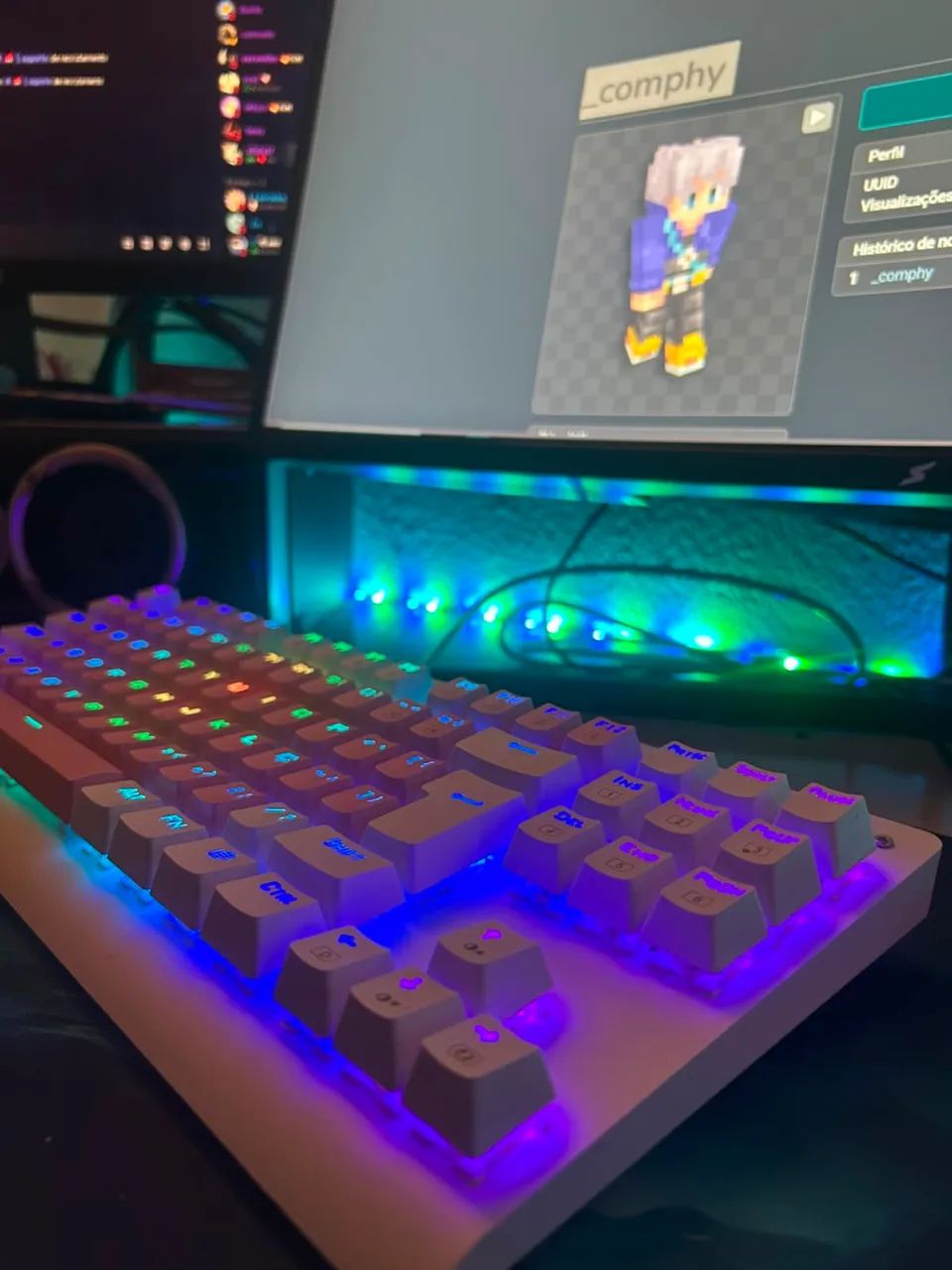 Teclado mecânico gamer 1 mês de uso  - Foto 3