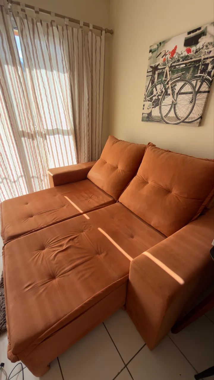 Vendo lindo sofá retrátil e reclinável  - Foto 4