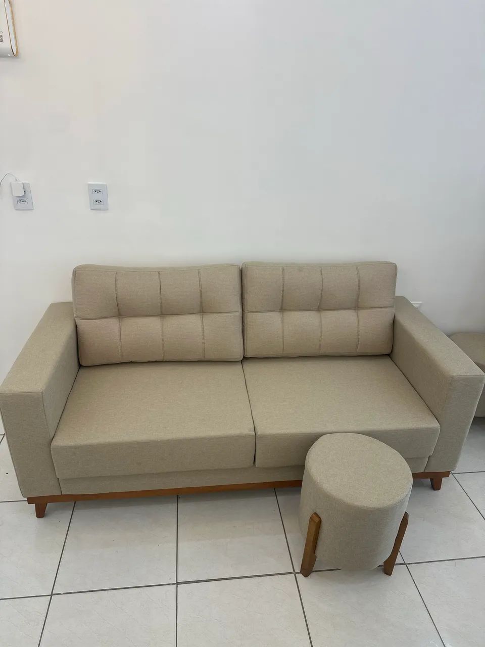 Sofá no tecido linho - Foto 4