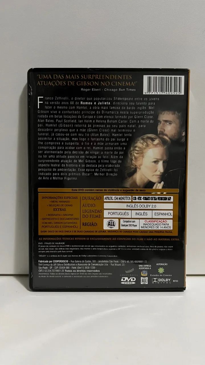 DVD - Hamlet64962164367362122