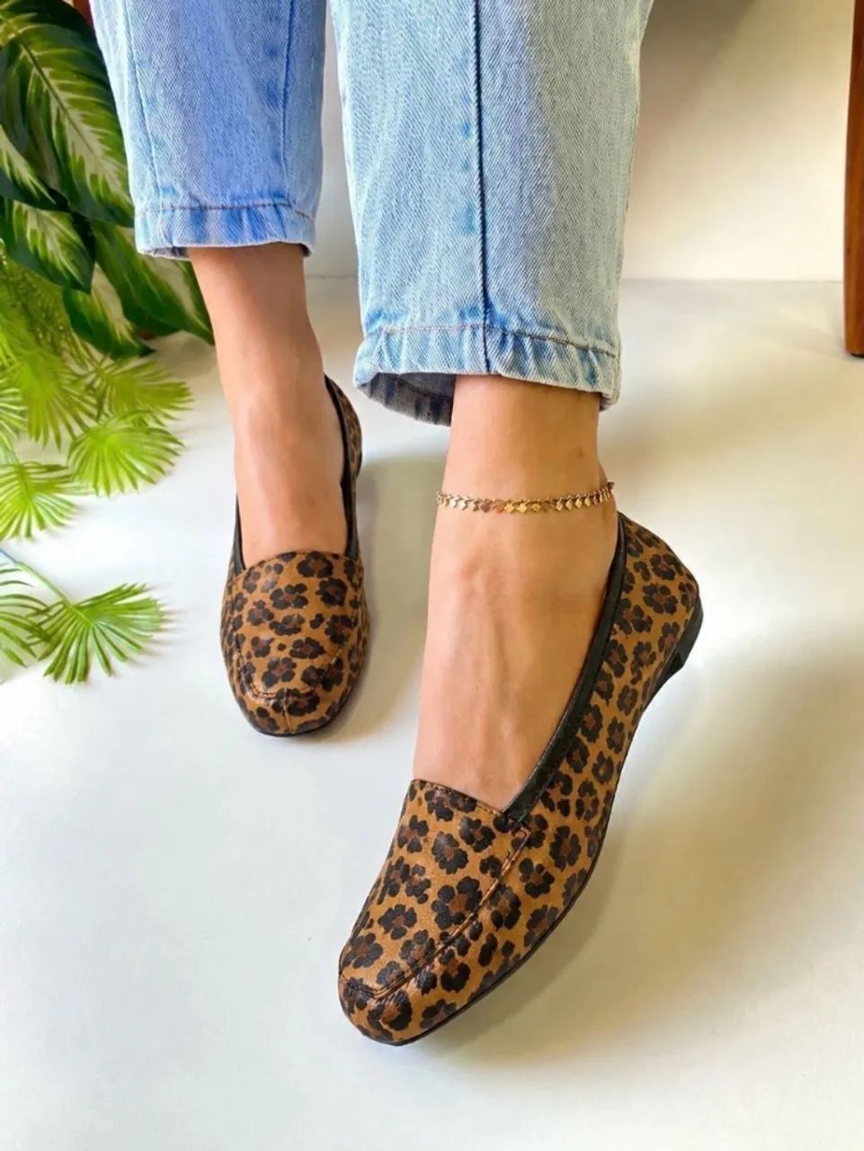 Mocassim em couro 