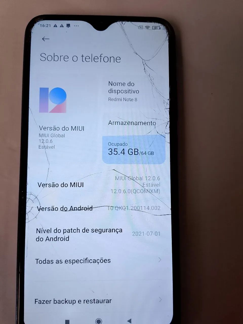Celular Redimi Note 8 64GB Funcionando - Foto 2