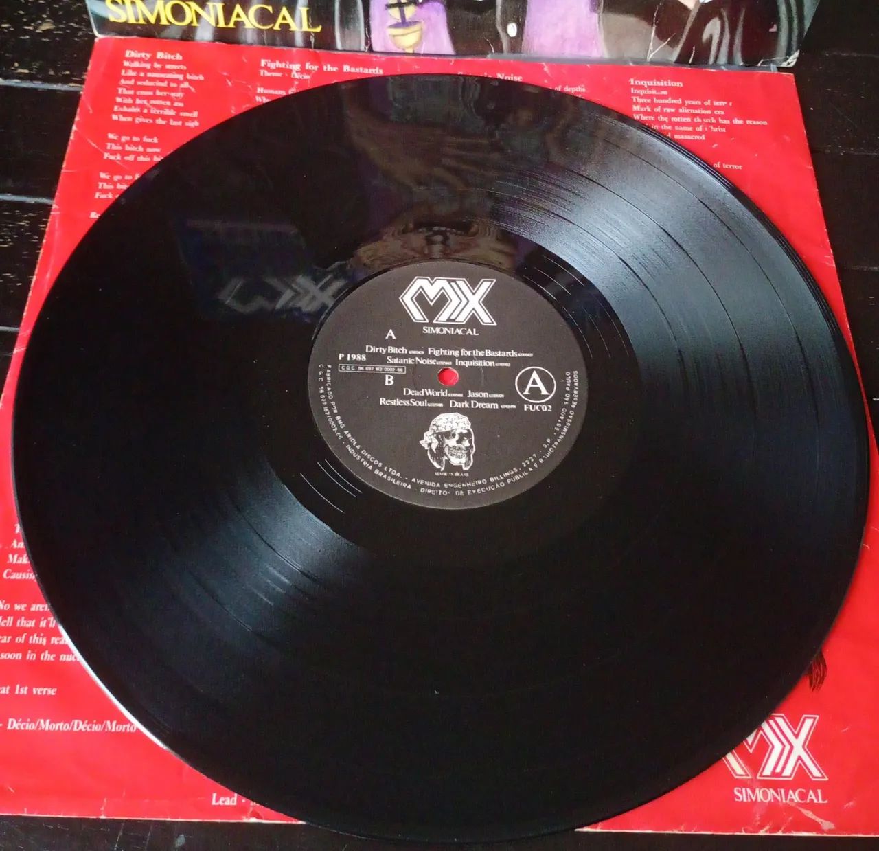 Lp MX Simoniacal Disco De Vinil Autografado  - Foto 5