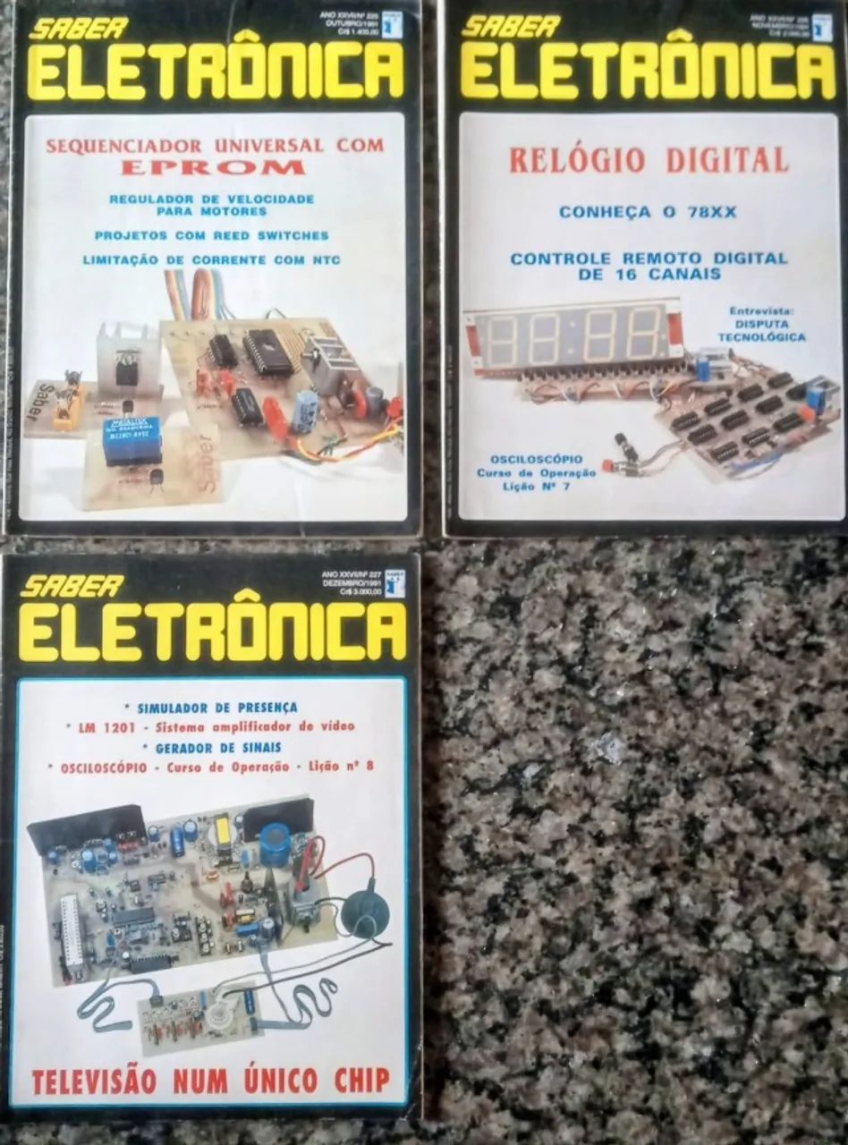 Revistas Saber Eletrônica ano 1991  - Foto 3