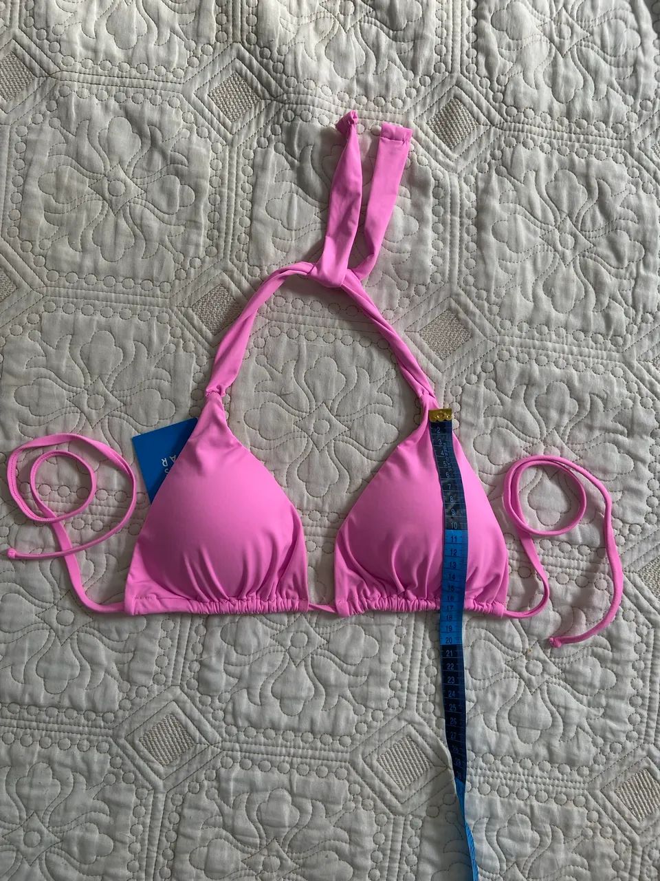 Biquíni top cor de rosa chiclete tamanho g com bojo  - Foto 2