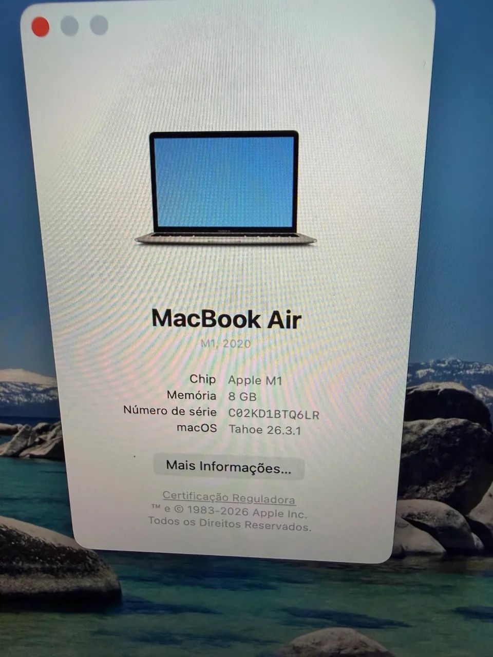 Apple Macbook Air (13 polegadas, 2020, Chip M1, 256 GB de SSD) prata  - Foto 2