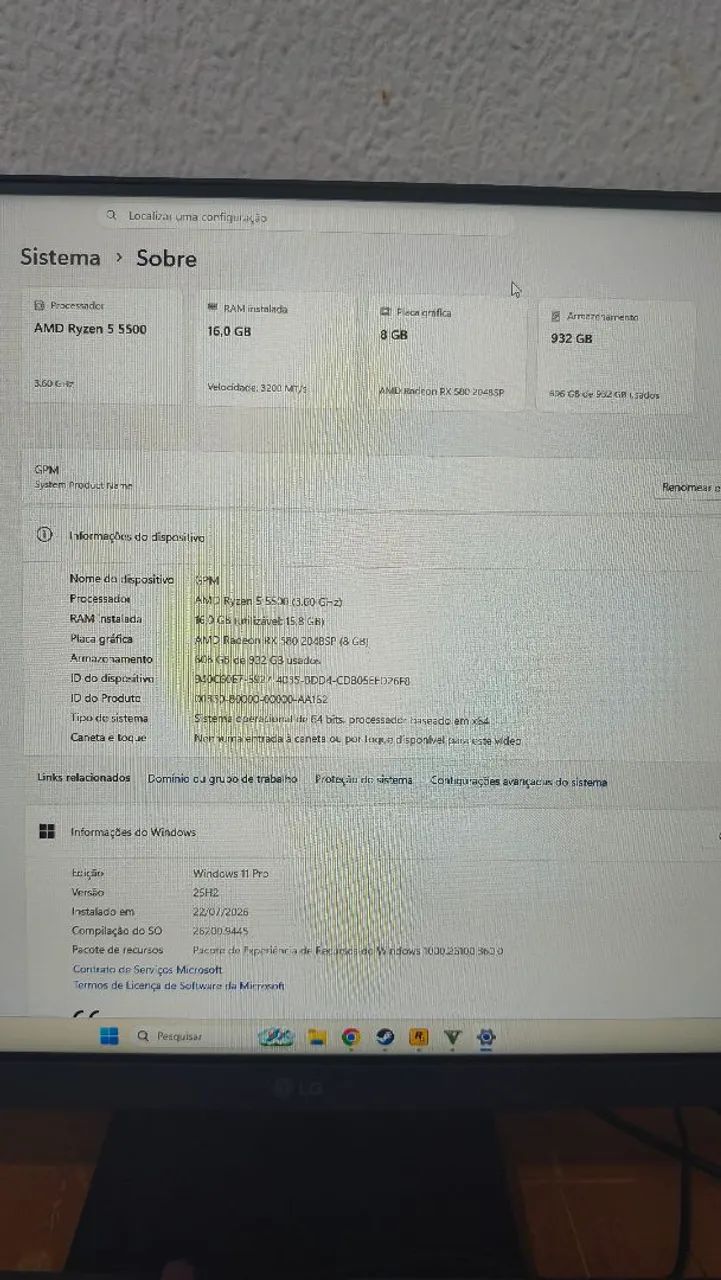 Pc completo para jogos, edição e trabalho, pra vender logo - Foto 4