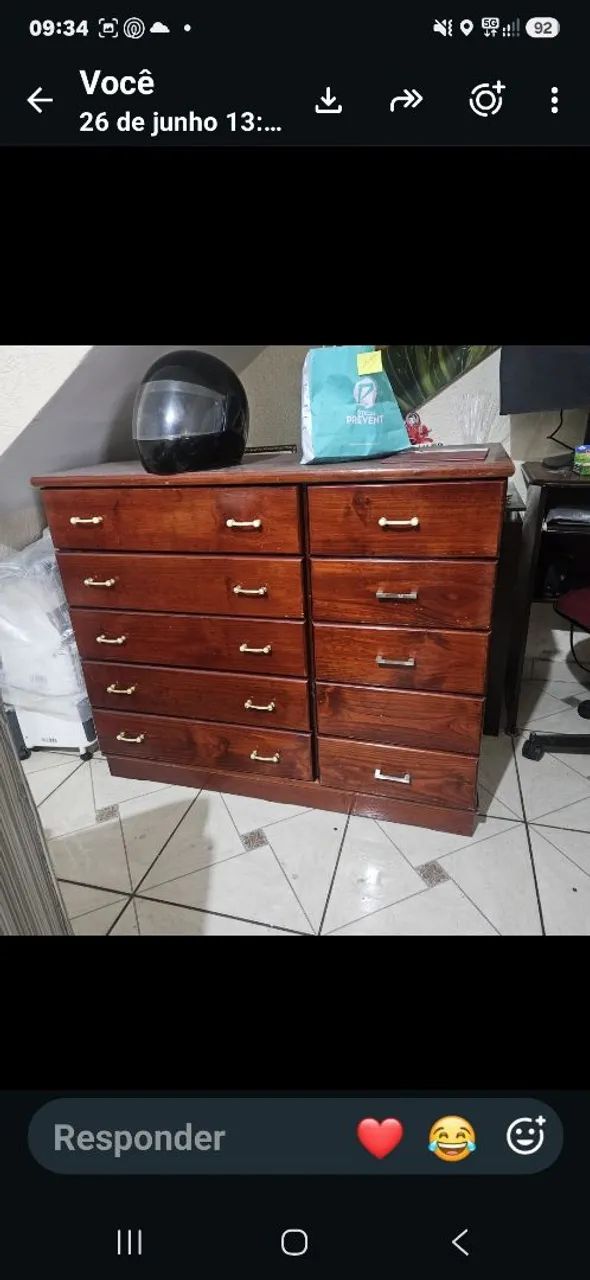 Cômoda de madeira  - Foto 2