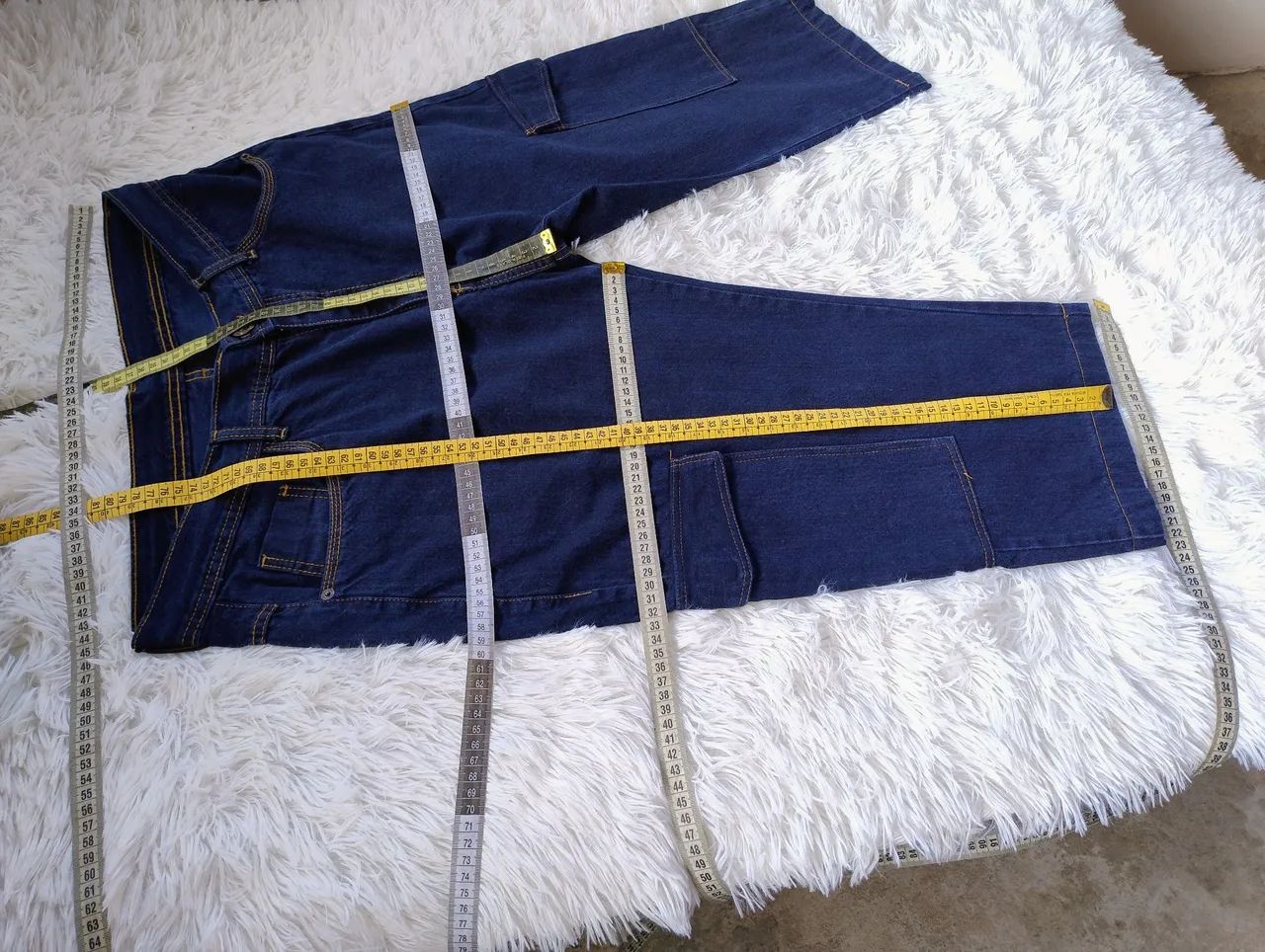 Bermuda Capri Cargo Jeans Terminal Authentic tamanho 48  - Foto 6