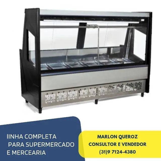 Balcão de Açougue 2M Preto Polar 127/220v