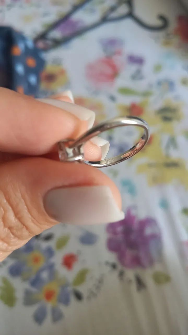 Solitário em prata 925 - Foto 2
