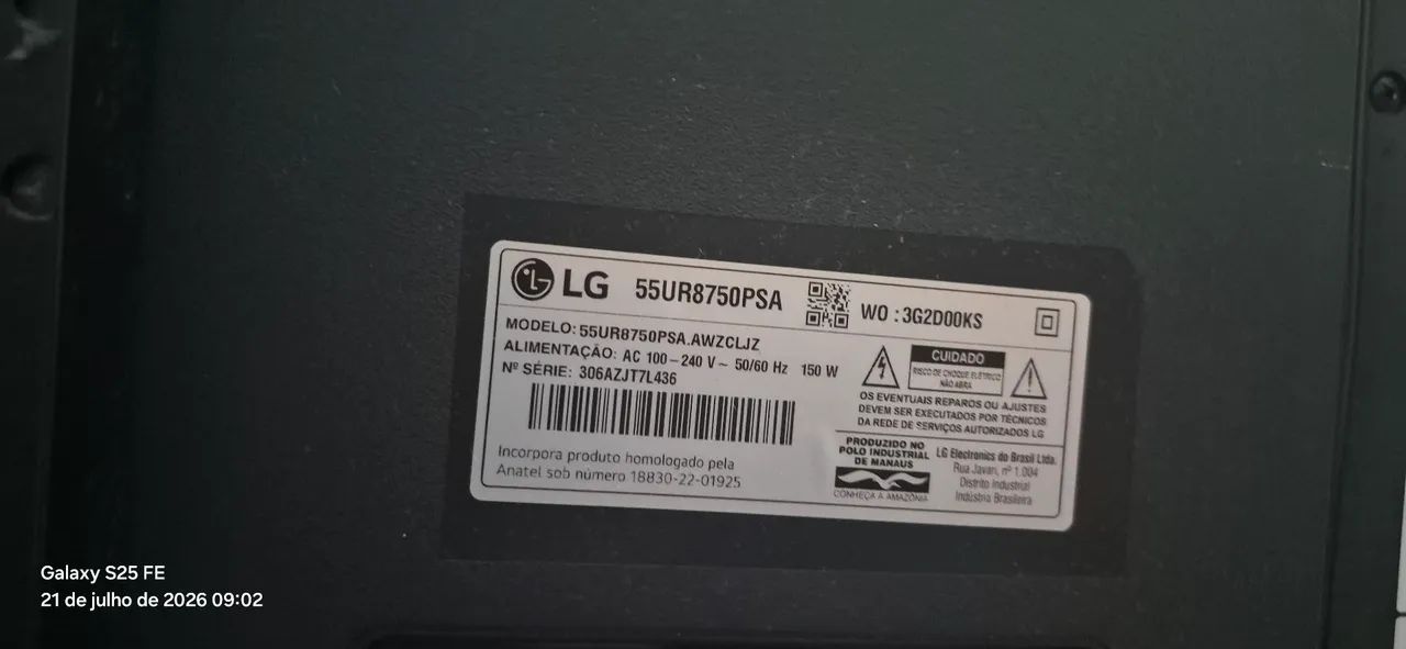 Tv LG 55" com defeito - Foto 4