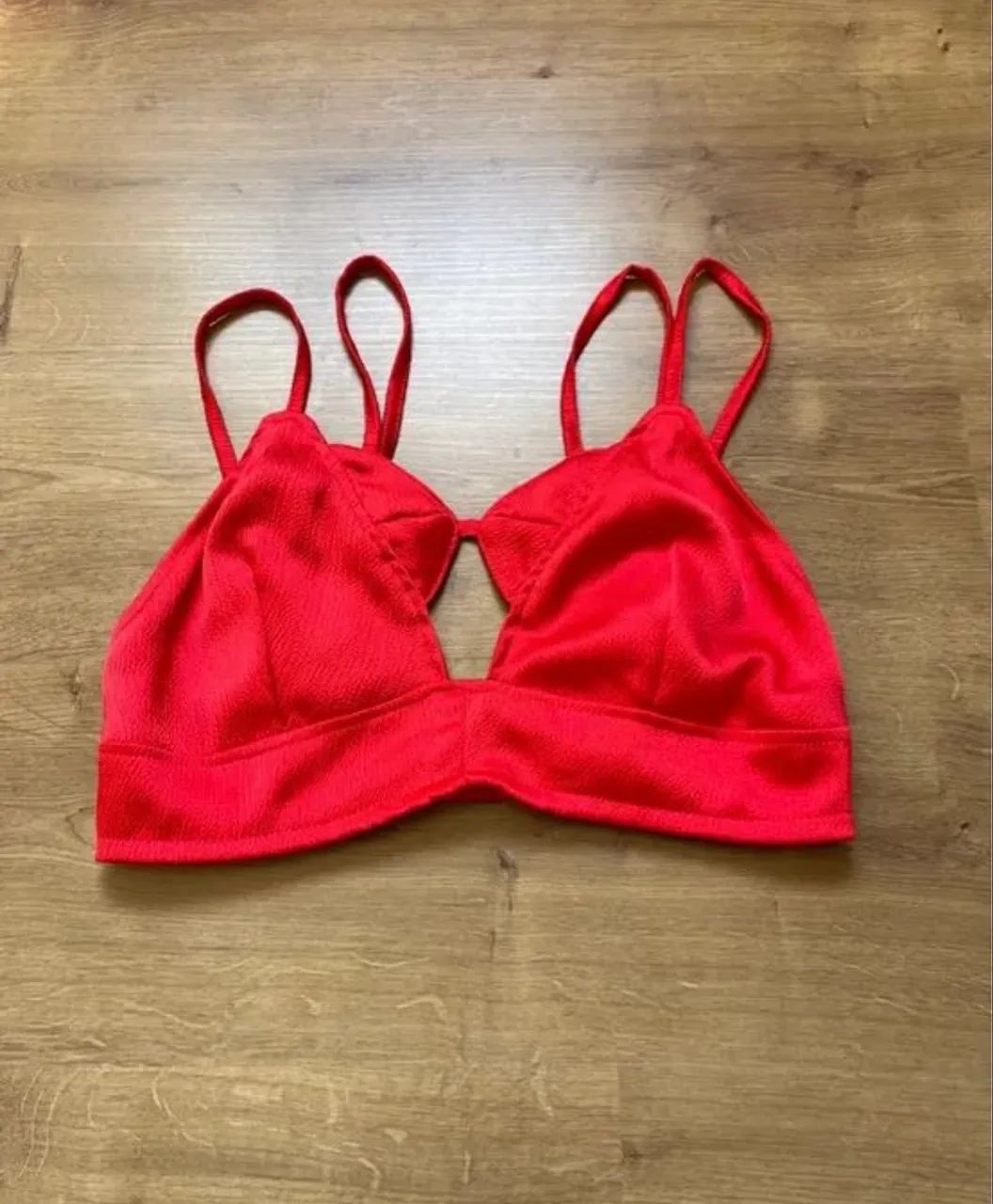 Top vermelho veste P e M da Sempre Linda - Foto 3