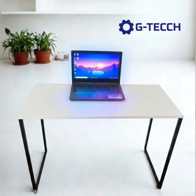 Birô 1m NOVA Escrivaninha Industrial Multiuso Mesa para Notebook Computado de Escritório - Foto 2