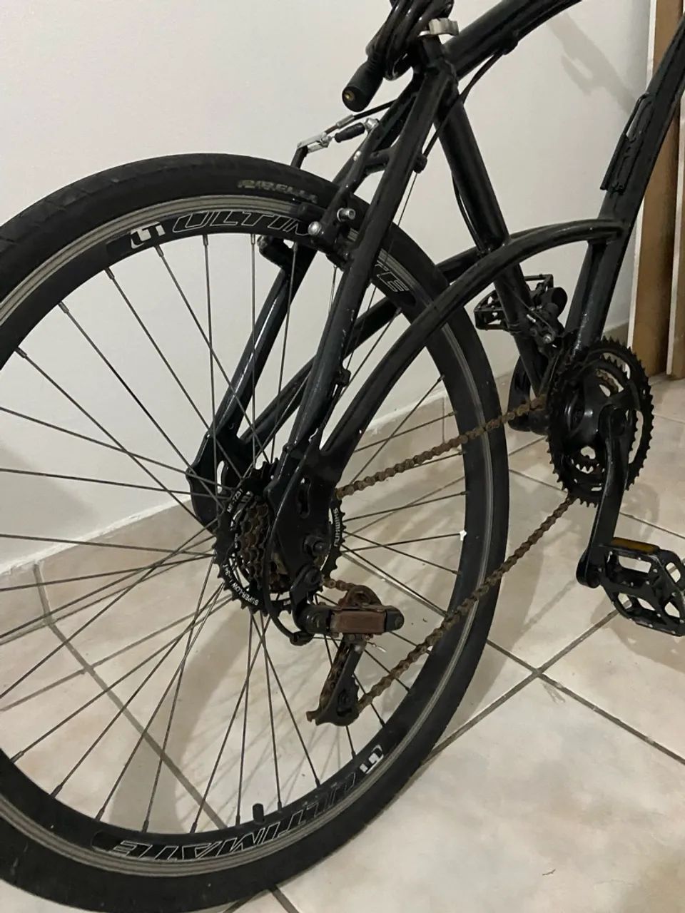 Bicicleta Preta - Estado bom ARO 29 - Foto 5