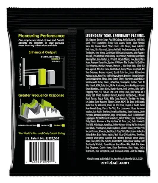 Cordas de Guitarra(jogo) Ernie Ball 010 Regular Slinky Cobalt  - Foto 2