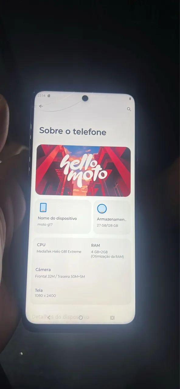 Moto G17 128GB - Ótimo Custo-Benefício - Foto 3
