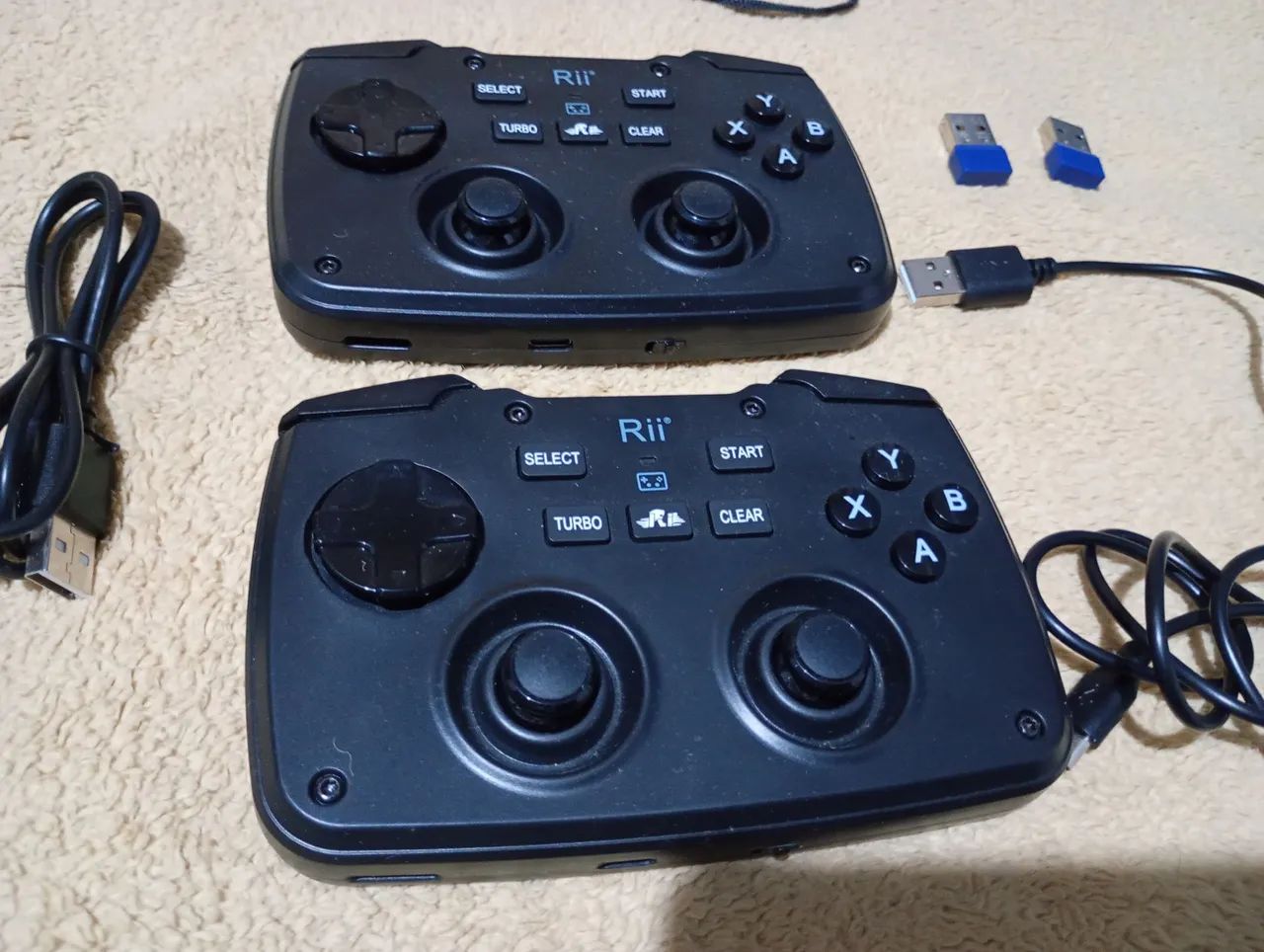 x2 Controles/Gamepad Wireless com Teclado 2 em 1
