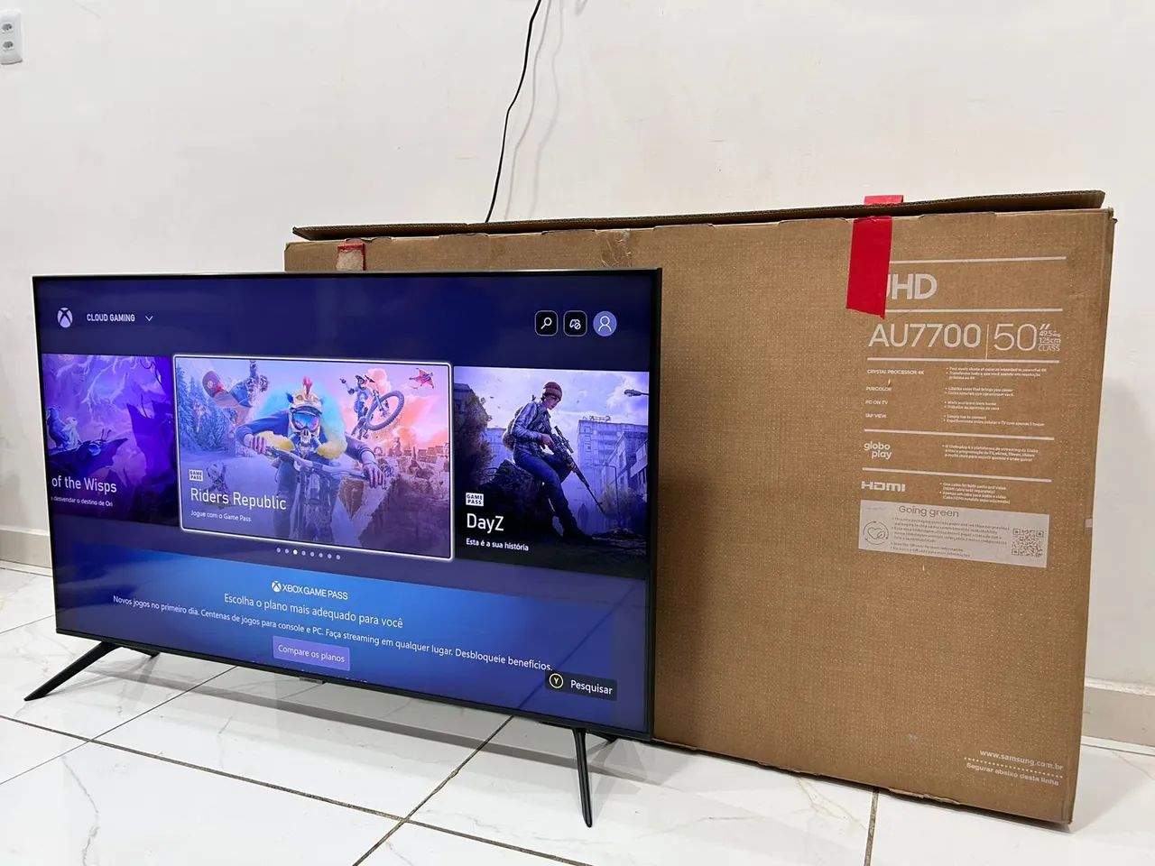 Tv 50 samsung Crystal uhd 4k com caixa e NF (entrego) - Foto 5