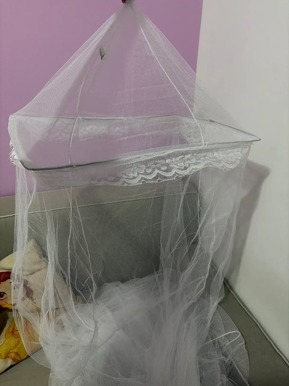 Mosquiteiro para cama de casal branco