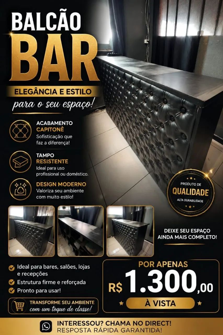 Balcão  para barbearia 