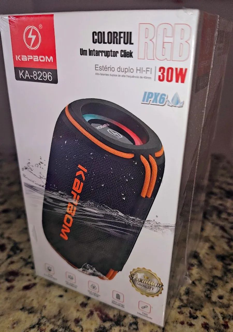 Caixa de Som Bluetooth Kapbom KA-8296