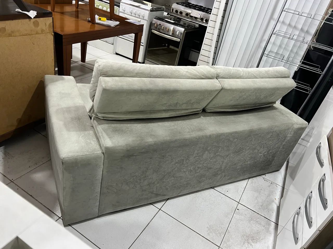 Sofá Cinza Retrátil e Reclinável 2 Lugares - Foto 5
