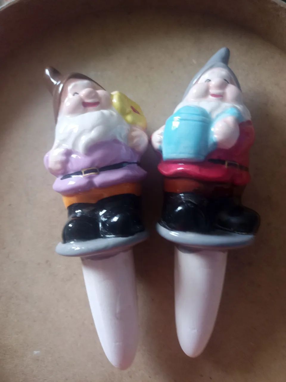 Regador plantas ceramica Gnomos valor dupla