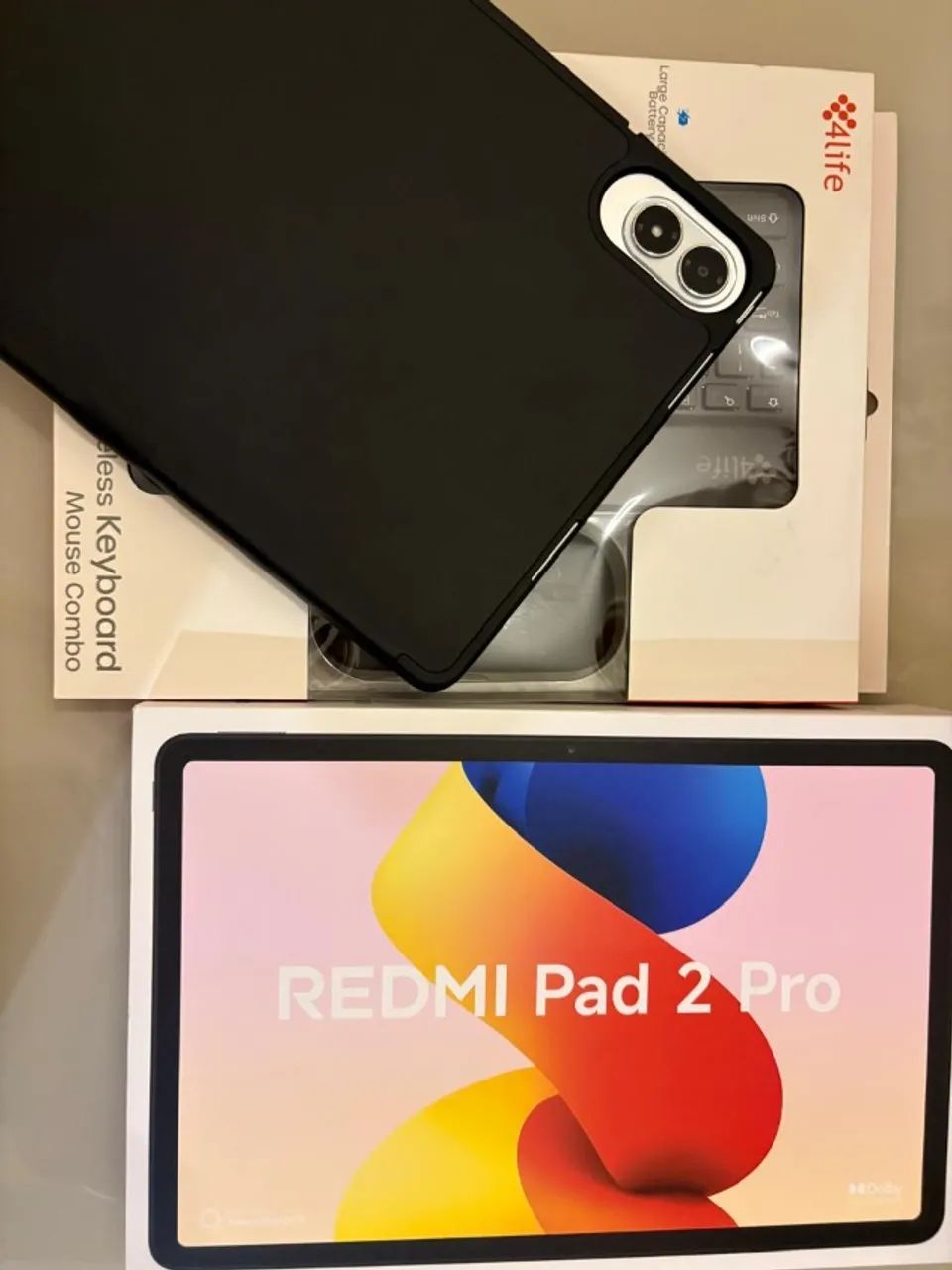 Tablet Xiaomi / Android com Capa, Teclado e Mouse Sem Fios (Kit Completo) - Foto 2