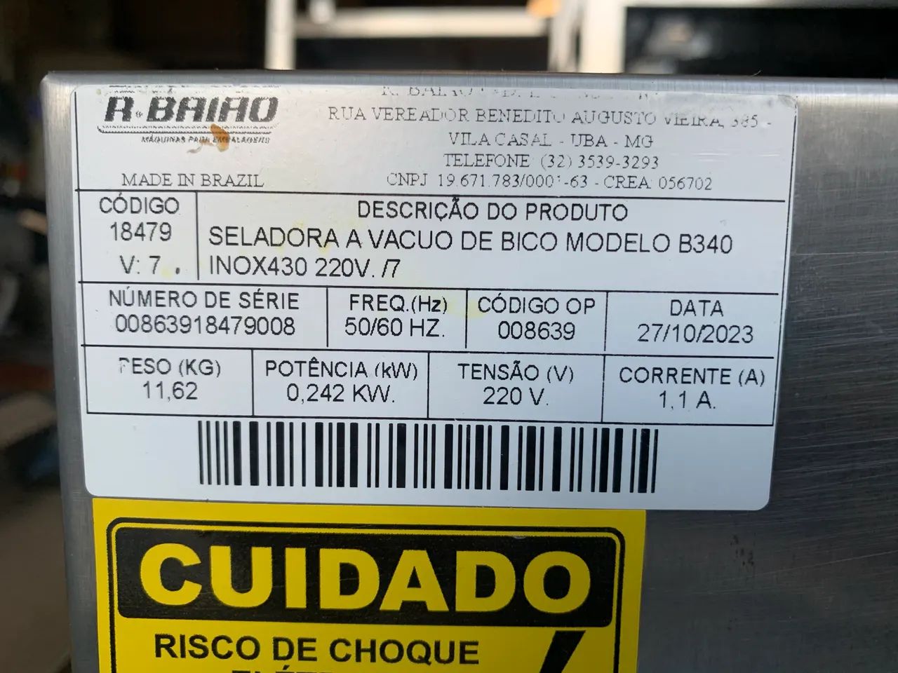 Seladora A Vacuo De Bico modelo B340 (220V) - Foto 3