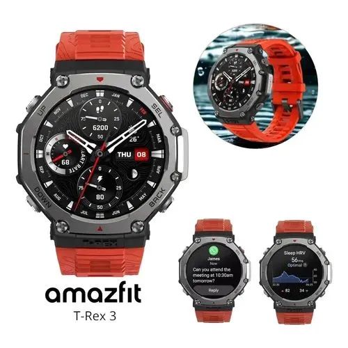 Smartwatch Amazfit T-rex 3 Lacrado  - Foto 2