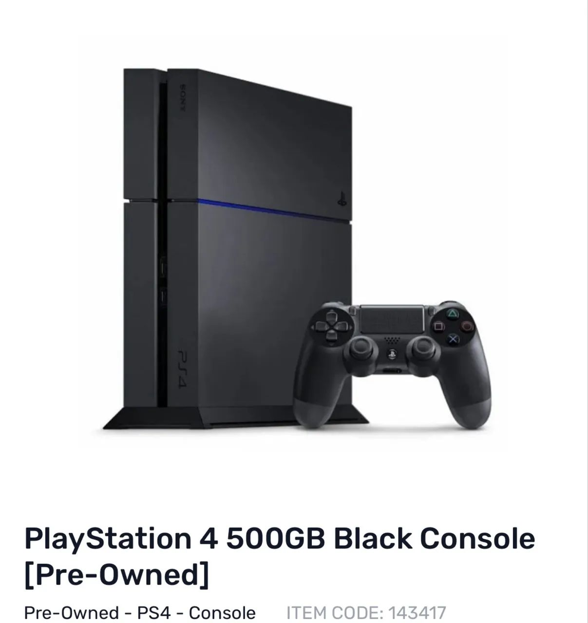 PS4 console com 2 controles e 6 jogos