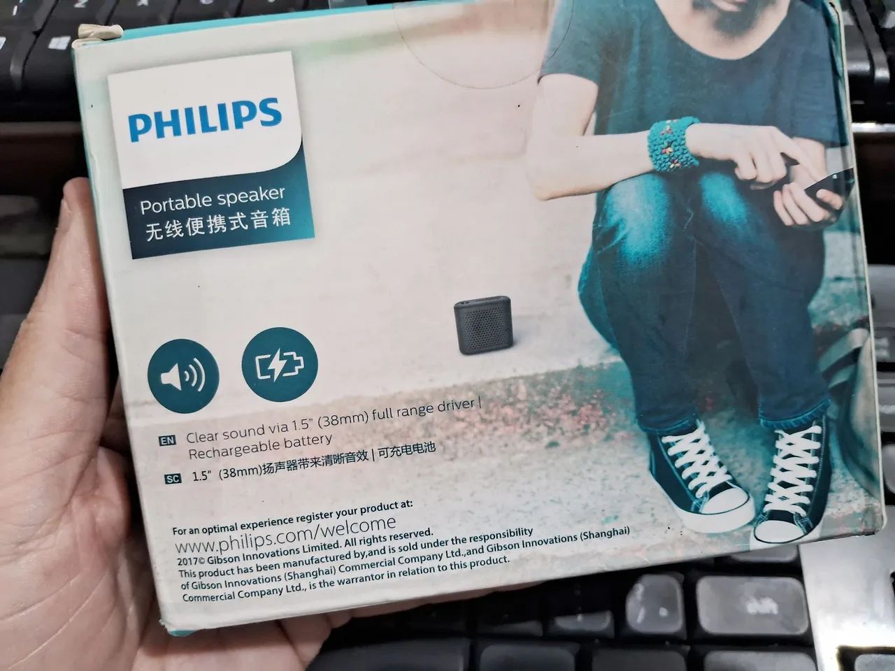 Caixa de som Bluetooth Philips BT55 Original  - Foto 4