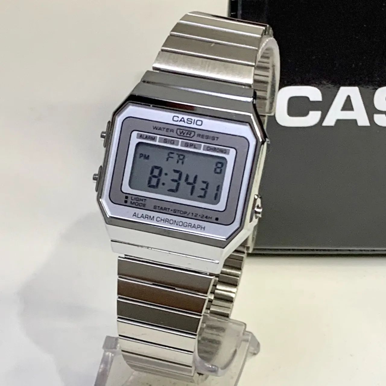 Casio vintage A700W prata novo + caixa  - Foto 2