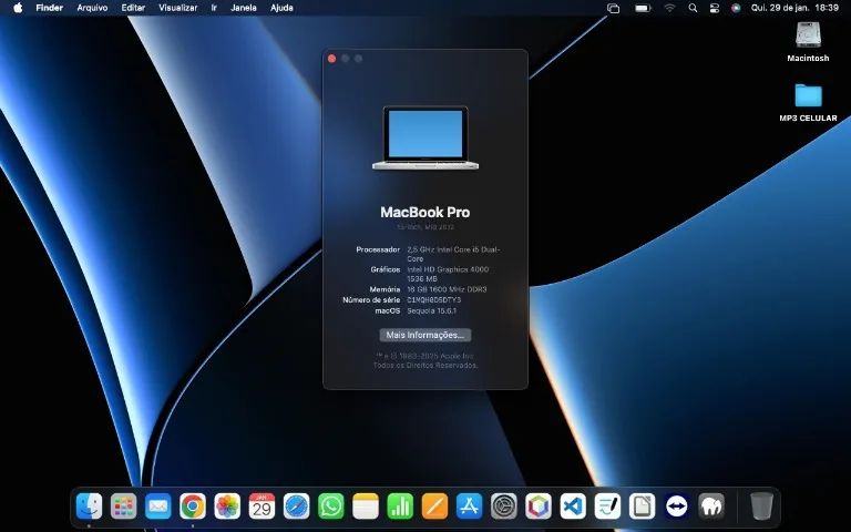 MacBook 13? 2012 i5 16GB RAM SSD 256GB macOS Sequoia - Foto 6