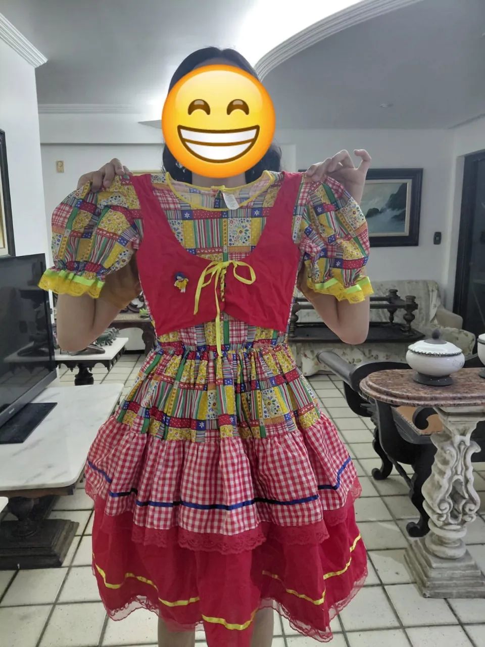 Vestido Junino Infantil GG  - Foto 2