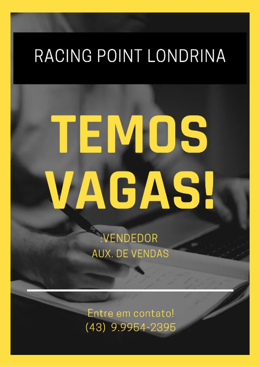 CONTRATA-SE AUXILIAR DE VENDAS E VENDEDOR