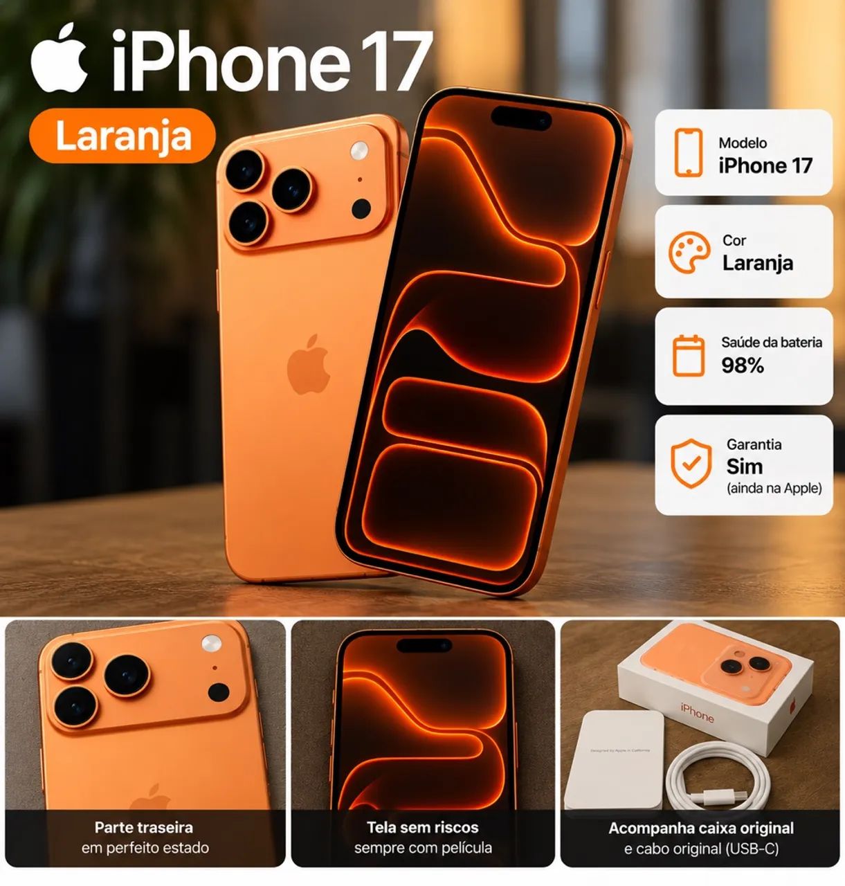 iPhone 17 Pro Max de 256GB Novo  - Foto 4