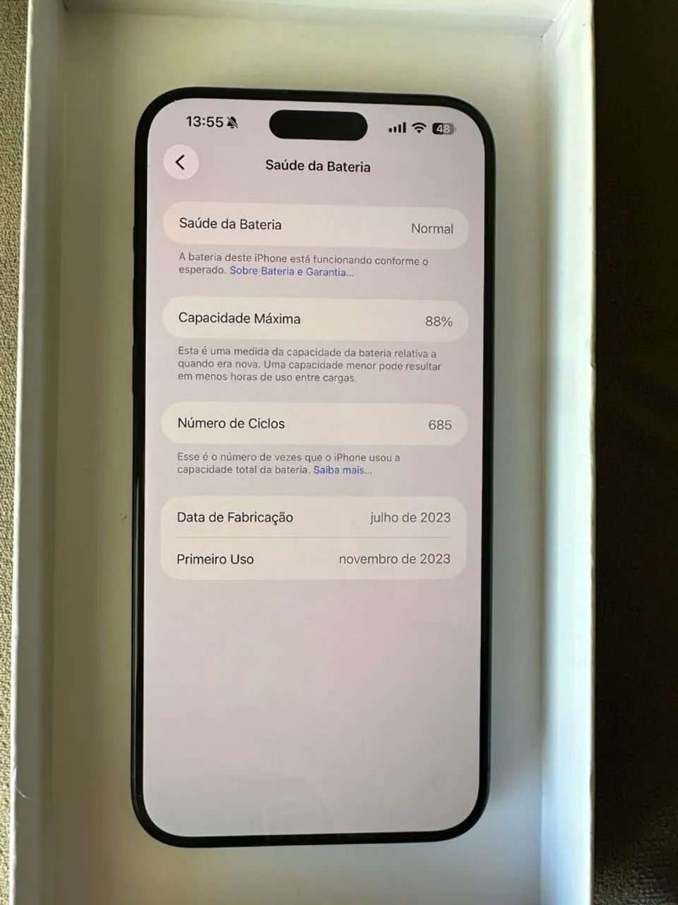 Iphone 15 Pro Max 256GB Original e excelente estado. - Foto 3