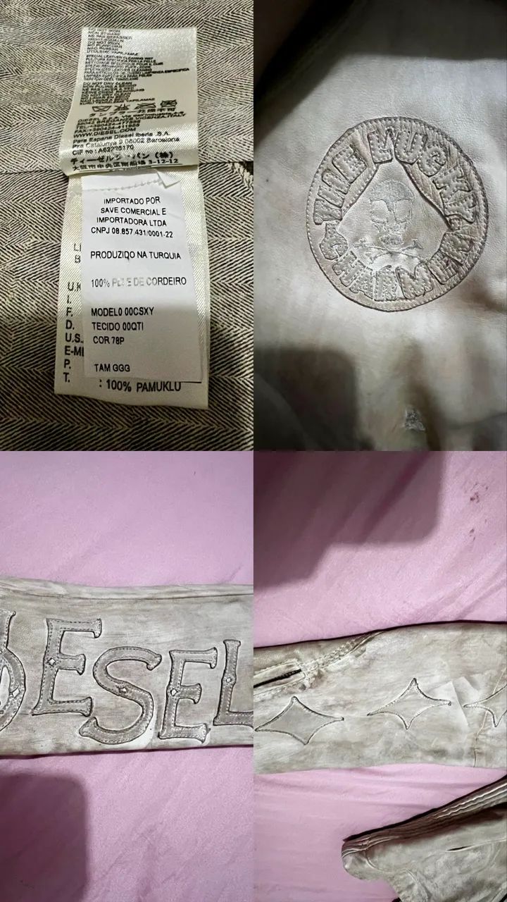Jaqueta Diesel Original em Couro Legítimo - Foto 4