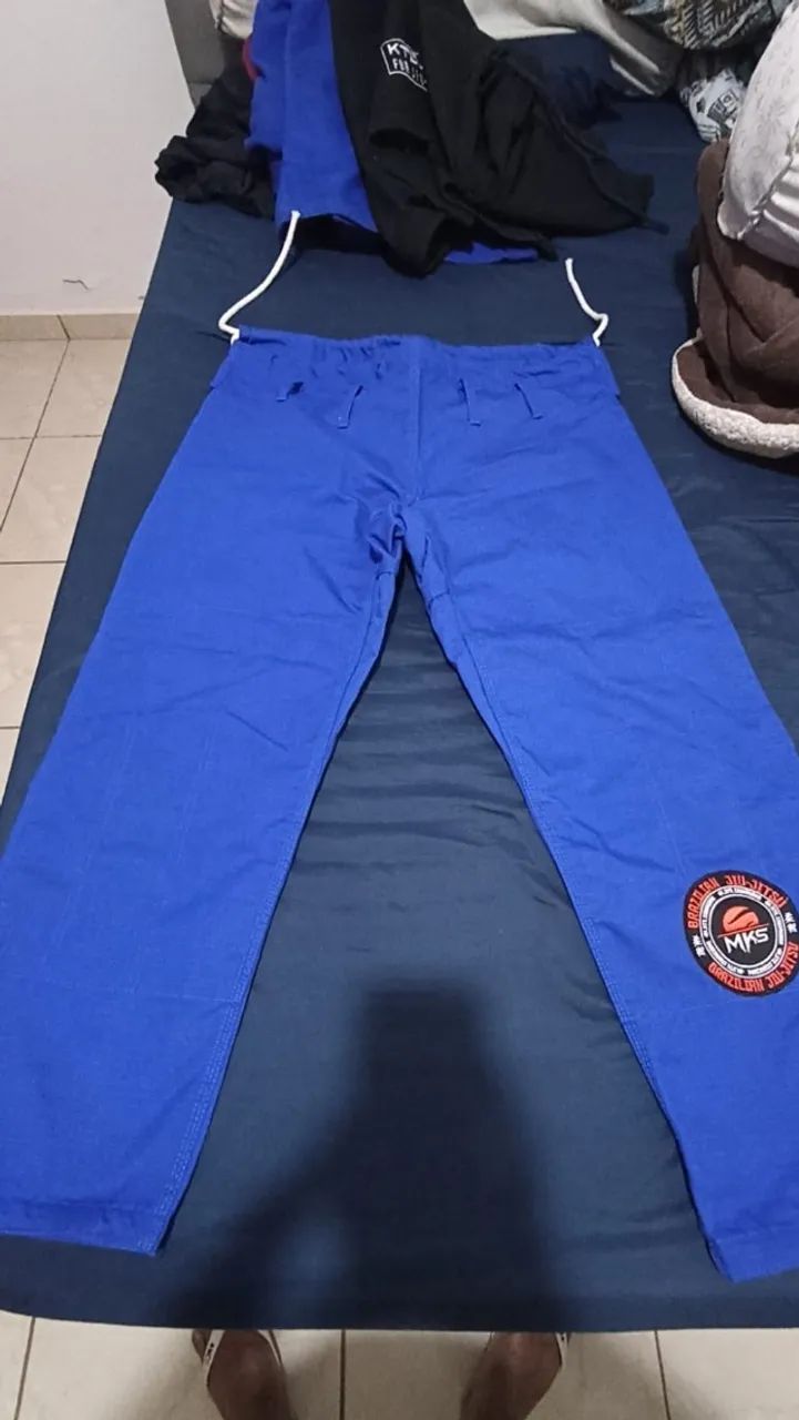Calça De JIU JITSU A2 RIP STOP AZUL - Foto 4