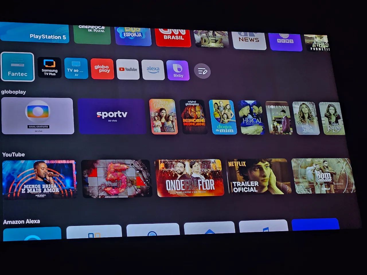 SmartTv Samsung 50CU7700 (TELA ESVERDEADA) - Foto 5