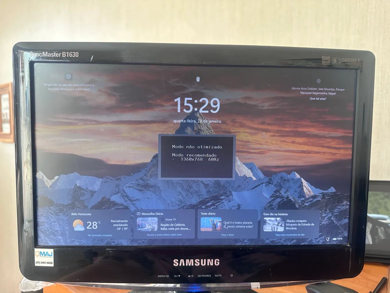 Monitor Samsung 16 Polegadas - Foto 5