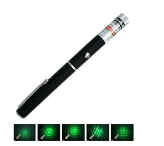 Caneta Laser Pointer Verde Lanterna 8000mw Até 10km 5 pontas - Foto 4