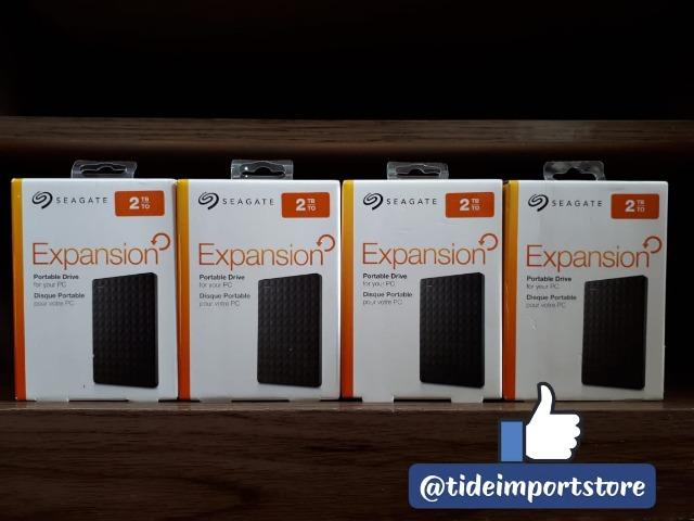 HD Externo Seagate 2TB, original, novo, lacrado na caixa