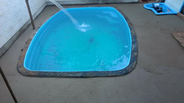 Piscina de fibra nova - 3,45 x 2,41 x 0,85m Alpino - Foto 2