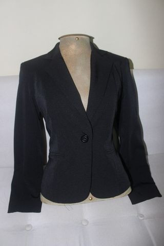 casaco preto social feminino